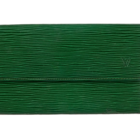 LOUIS VUITTON Vintage 1991 Pochette Porte-Monnaie Wallet Green Leather - Picture 5 of 5